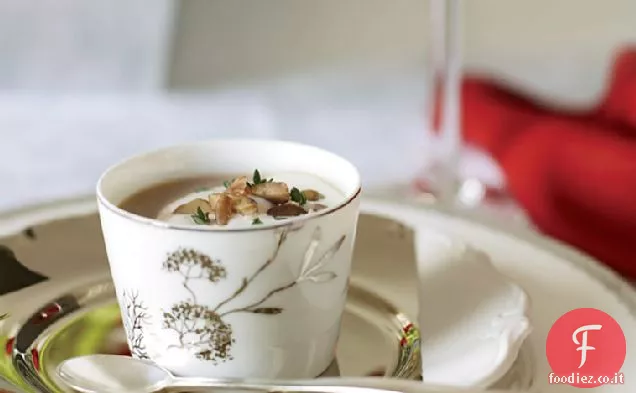 Zuppa di Castagne con Crema alla Grappa