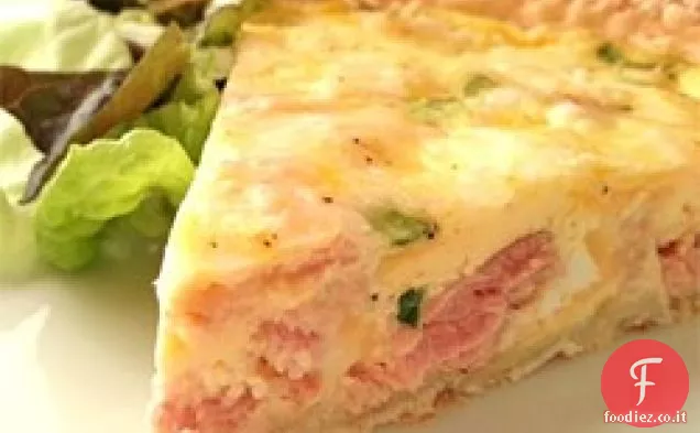 Becky's Healthy Ham and Cheese Quiche