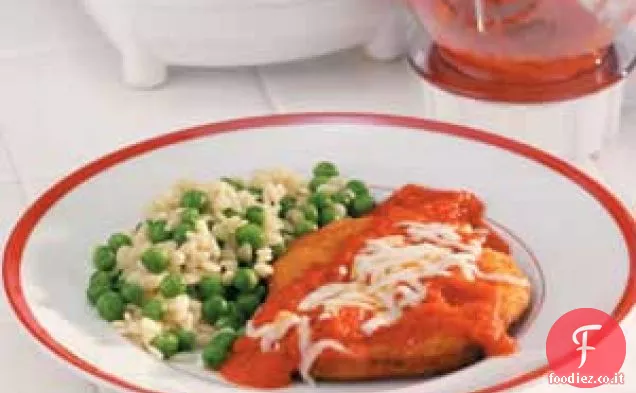 Tortini con salsa di pepe rosso