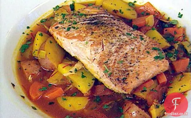 Salmone brasato