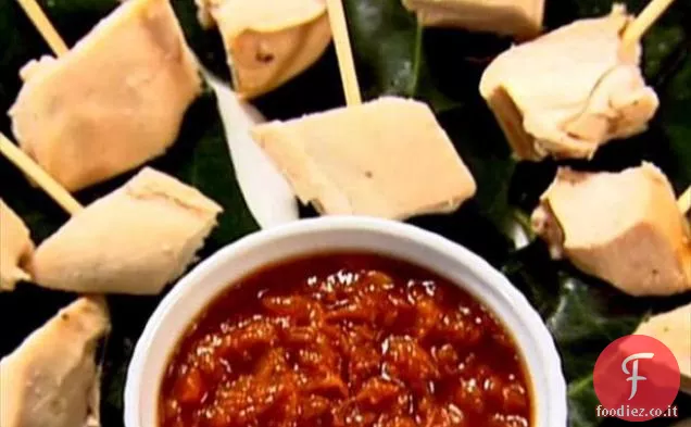 Pollo girarrosto con salsa Satay