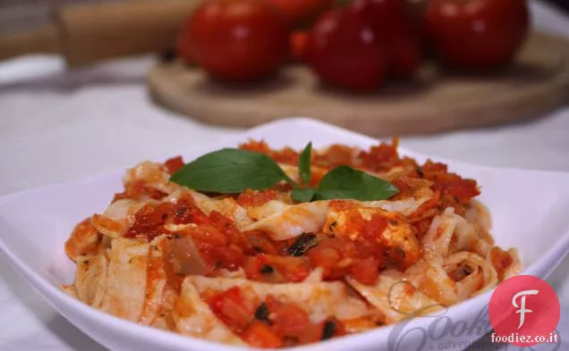 Tagliatelle fatte in casa con Salsa di Pomodoro