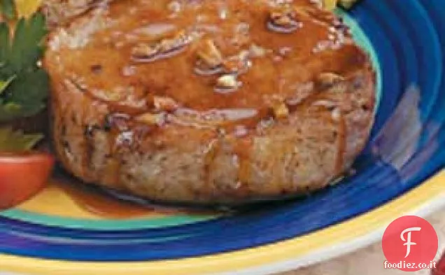 Braciole di maiale all'aglio e miele