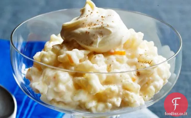 Budino di riso all'arancia e cannella