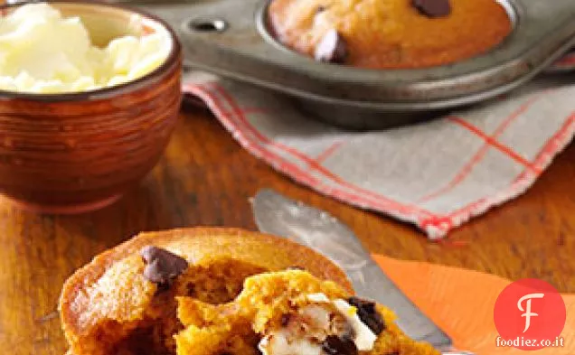 Muffin con chip di zucca