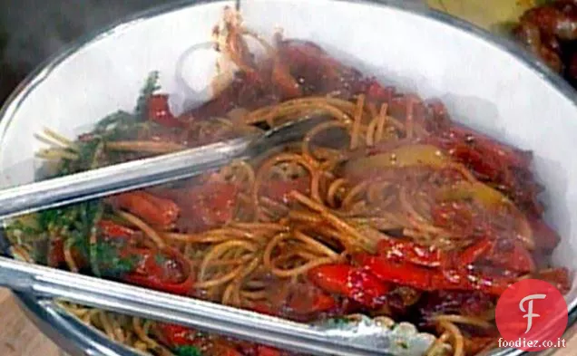 Spaghetti ai Peperoni - - - Spaghetti con Sugo di Peperoni