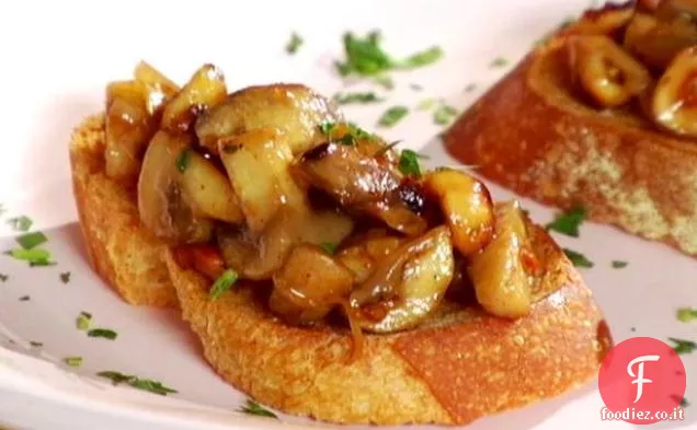 Funghi Arrosto con Nocciole burrose tostate