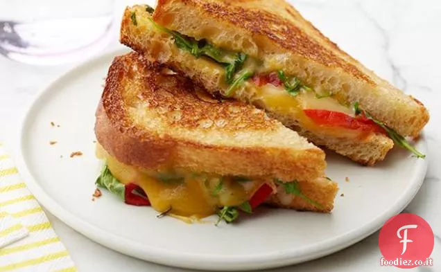 Gouda affumicato e pepe rosso arrosto Formaggio alla griglia