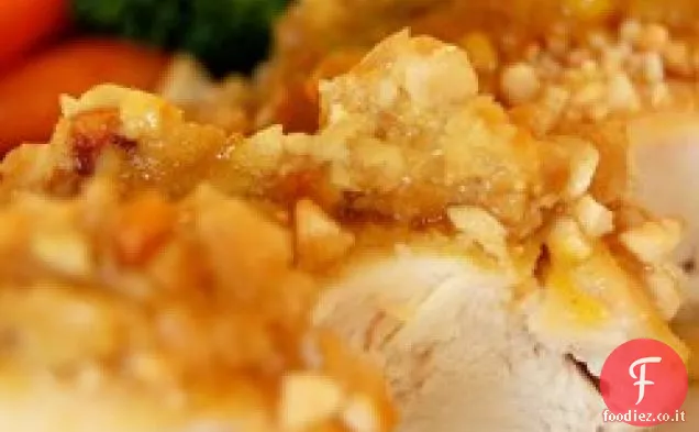 Pollo in crosta di anacardi