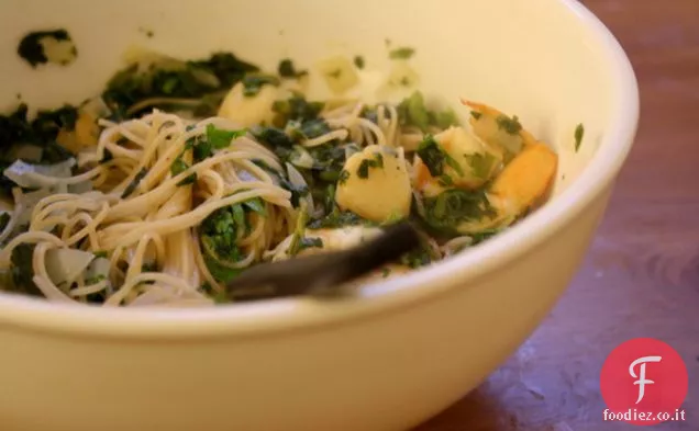 Capelli d'angelo Garlicky con molluschi