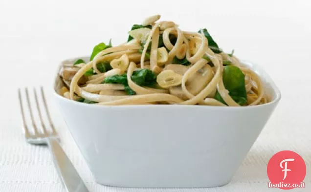 Pasta integrale Aglicky con spinaci