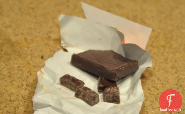 Aglio arrosto ricoperto di cioccolato