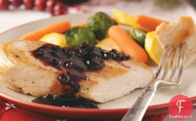 Pollo con salsa di mirtillo-Balsamico