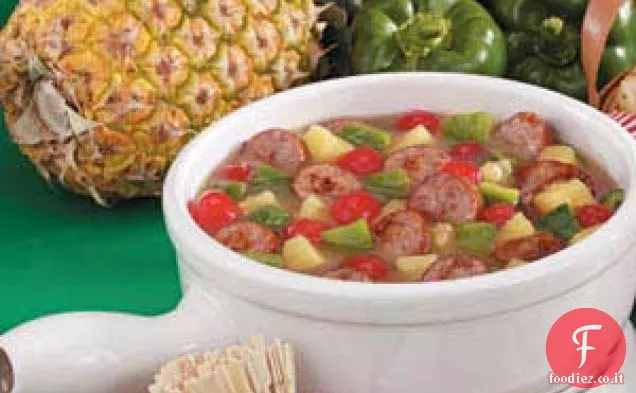 Morsi di salsiccia agrodolce