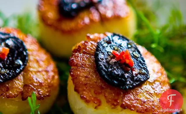 Aglio nero con Capesante Ricetta