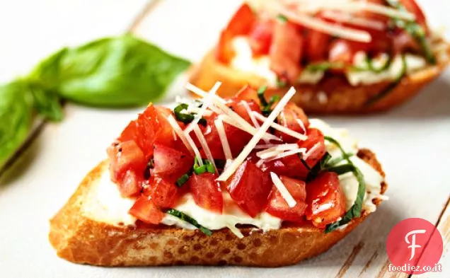 Bruschetta all'aglio e Pomodoro arrosto