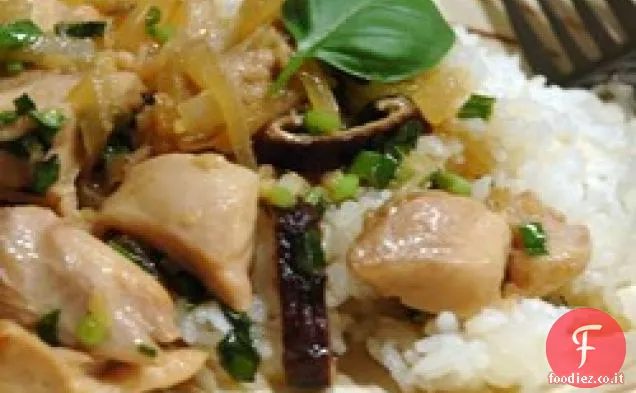 Pollo tailandese con basilico Stir Fry