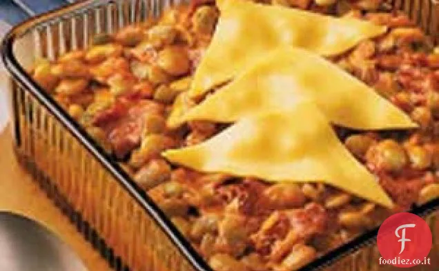Casseruola di fagioli di lima veloce