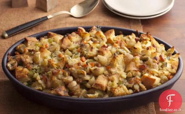 Ripieno di Ciabatta con Castagne e Pancetta