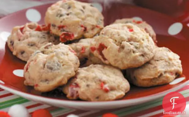 Biscotti alla ciliegia al cioccolato e noci