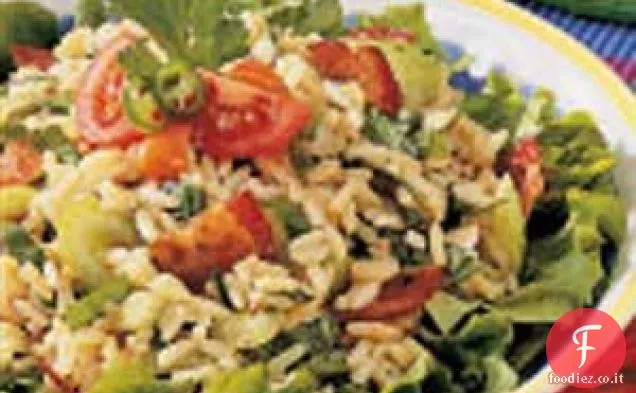 Insalata di riso spinaci