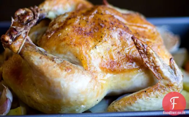 Pollo arrosto all'aglio