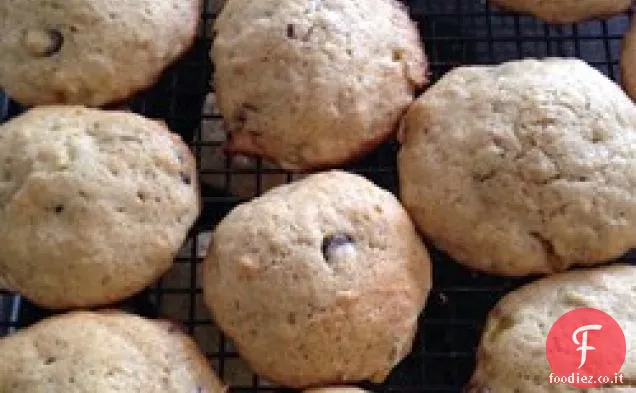 Biscotti al cioccolato alla banana