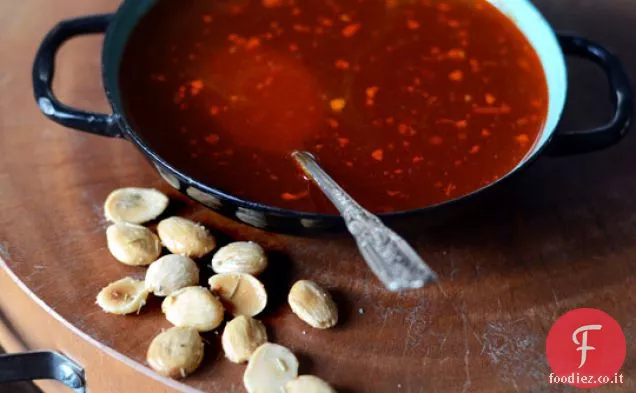 Zuppa di sherry-aglio con Paprika affumicata