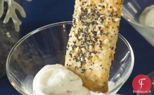Cracker al parmigiano e sesamo