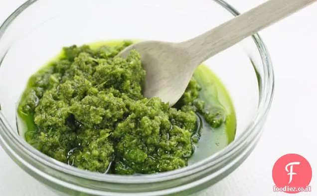 Aglio Scape Pesto di Basilico