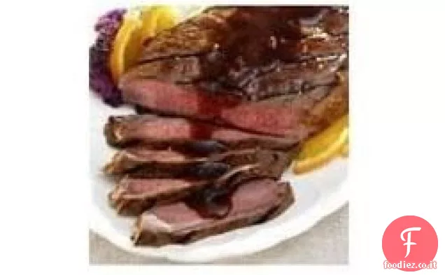 Bistecca glassata all'arancia