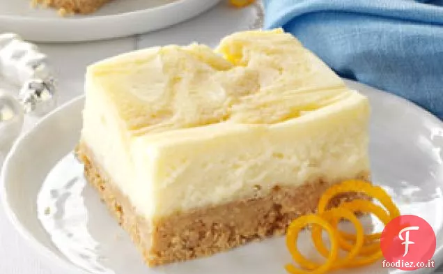 Dessert cheesecake roteato all'arancia