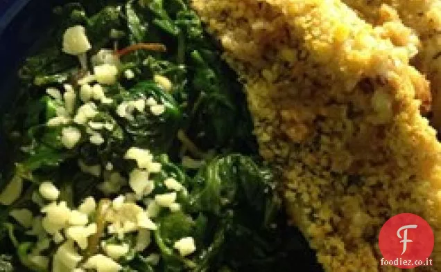 Filetti di pesce persico alle erbe e burro al forno