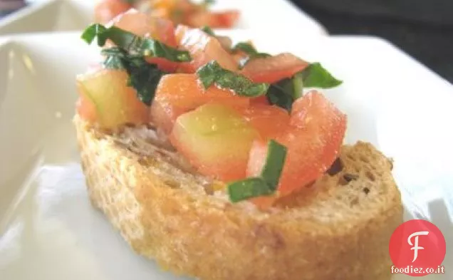 Bruschetta arrostita all'aglio integrale
