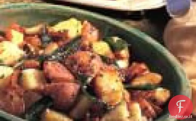 Patate fritte con aglio e salvia