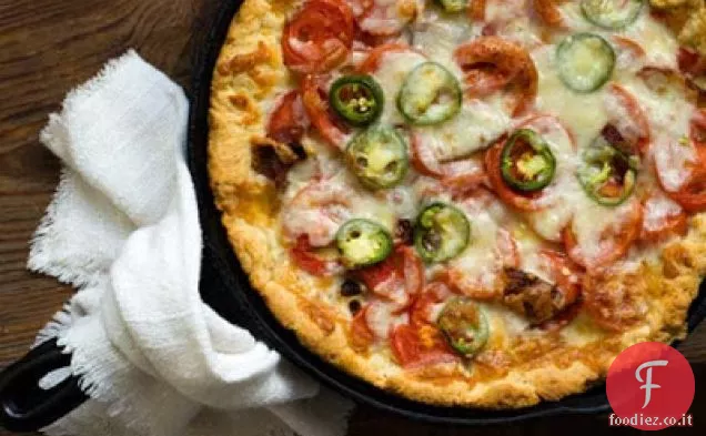 Torta di pomodoro con pancetta e Jalapeños