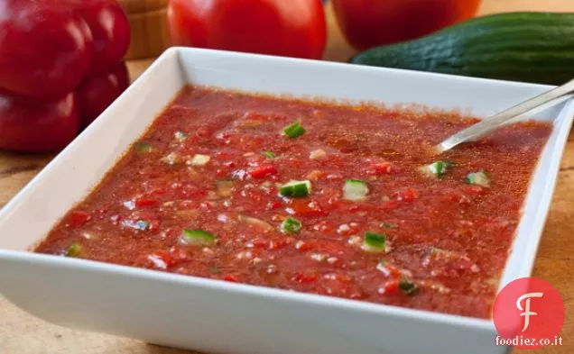 Gazpacho all'aglio arrostito