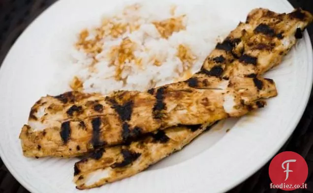 Soia alla griglia e Zenzero Mahi Mahi