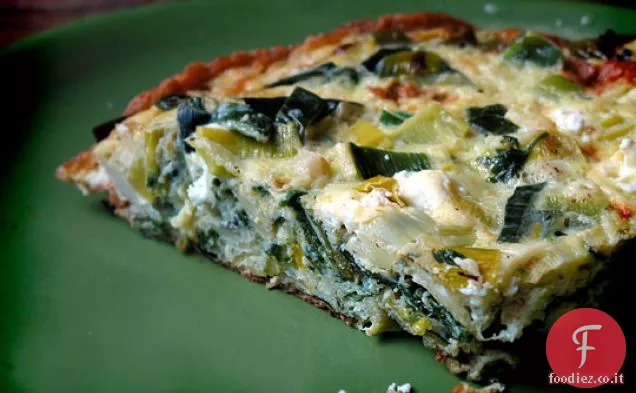 Frittata al Limone con Porri e Formaggio di Capra