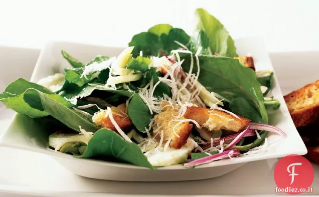 Insalata Caesar di spinaci