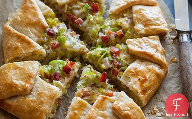 Porro Caramellato Scalogno e Pancetta Galette