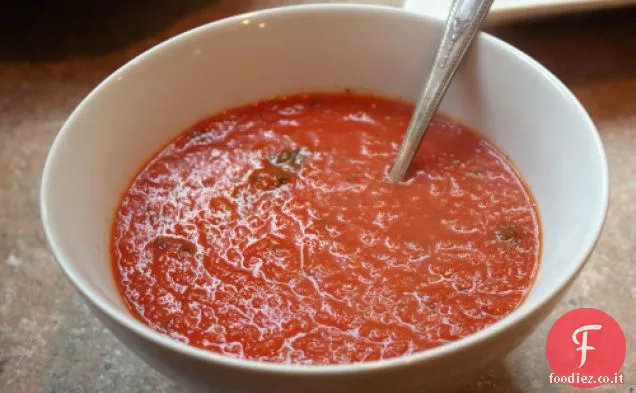 Zuppa di porri al pomodoro
