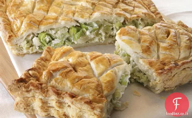 Crostata di porri e formaggio