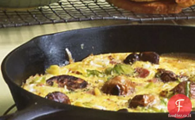 Frittata di Prosciutto e porro