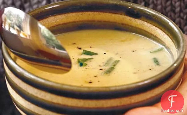 Crema di zucca e zuppa di porri