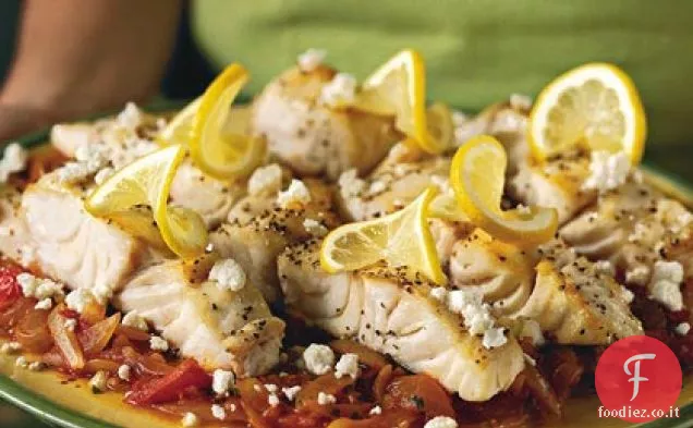 Mahi-Mahi alla griglia con pomodori Parsleyed