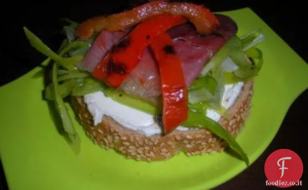 Porri e Prosciutto Crostini