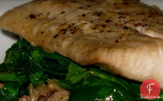 Cene semplici: Mahi-Mahi con spinaci all'aglio