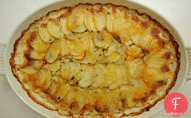 Porro di patate gratinato