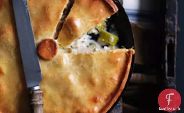 Torta di pollo e porro